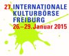 Weisser Hintergrund, grüner Klecks Farbe, 27. Internationale Kulturbörse Freiburg, 26.-29. Januar