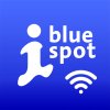 Blue Spot, Wall AG, WiFi, WLan, blauer Hintergrund, weiße Schrift