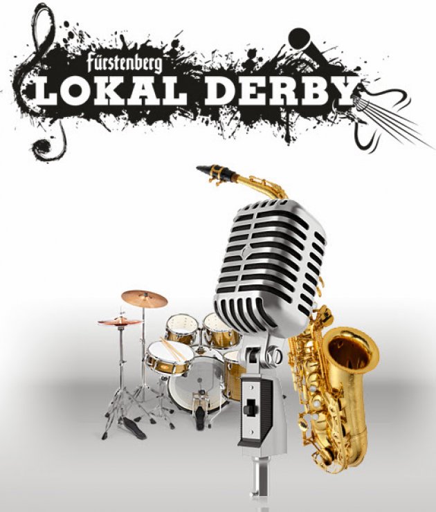 fürstenberg lokal derby, logo, wettbewerb, bierkultur, musikkultur, instrumente, contest