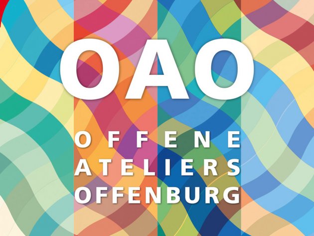 OAO, Offene Ateliers, Offenburg, bunte Farben, Formen, Striche, Muster